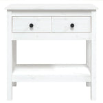 Mesa Auxiliar HKH de Pino Macizo - Blanco