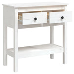 Mesa Auxiliar HKH de Pino Macizo - Blanco