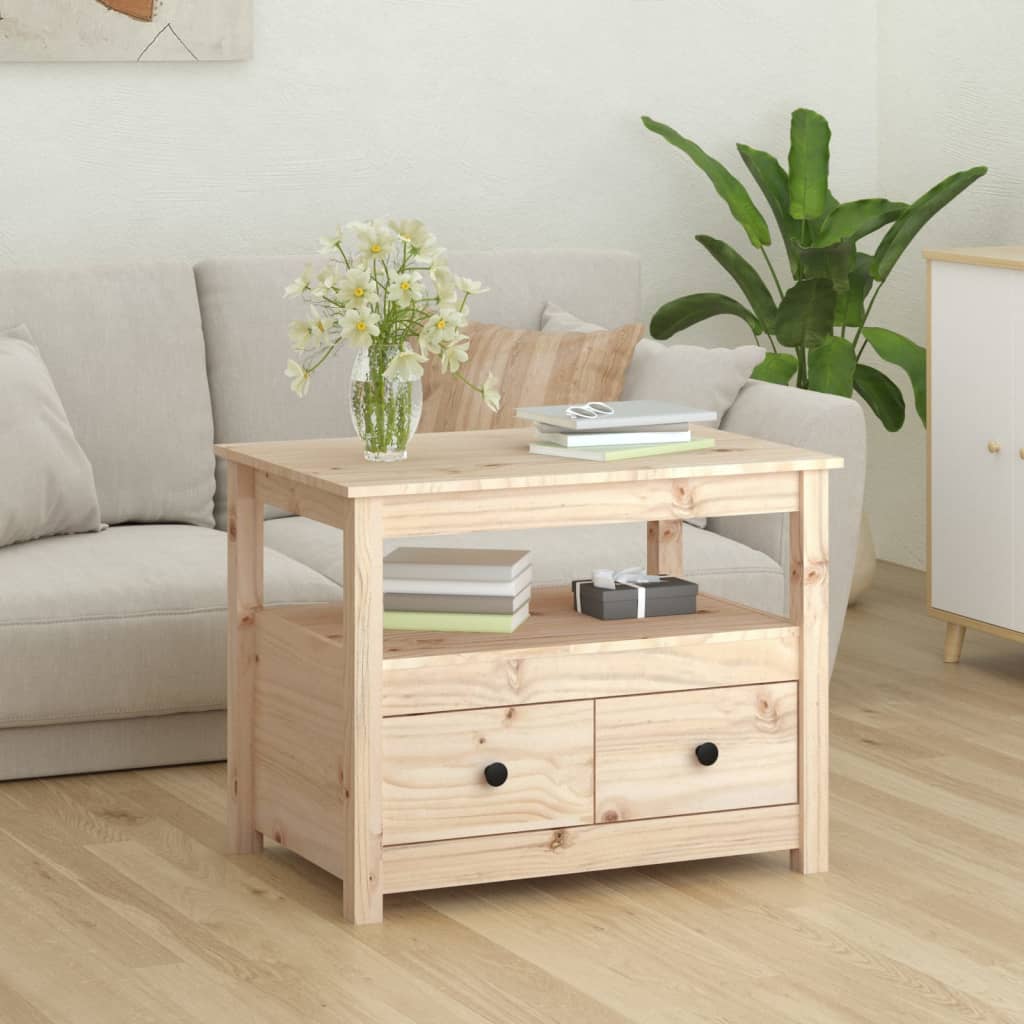 HKH Mesa de Centro en Madera de Pino Maciza