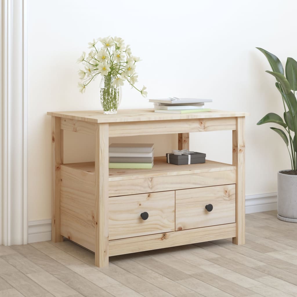 HKH Mesa de Centro en Madera de Pino Maciza