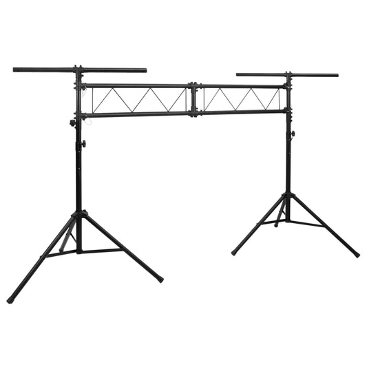 HKH Suporte de Iluminação em Aço 338x115x(180-300) cm  - Preto