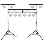 Soporte de iluminación de acero HKH 338x115x(180-300) cm - Negro