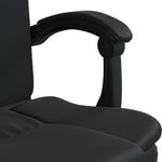 HKH Silla de Oficina Reclinable de Cuero Sintético - Negro