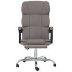 HKH Silla de Oficina Reclinable de Tela - Marrón grisáceo