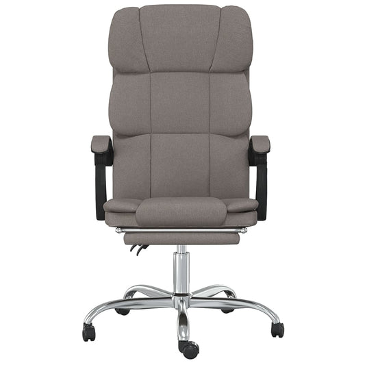 HKH Silla de Oficina Reclinable de Tela - Marrón grisáceo