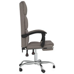 HKH Silla de Oficina Reclinable de Tela - Marrón grisáceo