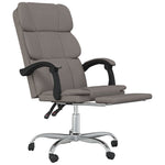 HKH Silla de Oficina Reclinable de Tela - Marrón grisáceo