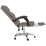 HKH Silla de Oficina Reclinable de Tela - Marrón grisáceo