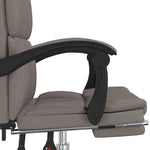 HKH Silla de Oficina Reclinable de Tela - Marrón grisáceo