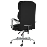 HKH Silla de Oficina Reclinable de Cuero Sintético - Negro