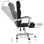 HKH Silla de Oficina Reclinable de Cuero Sintético - Negro