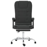 HKH Silla de Oficina de Masajes Reclinable en Cuero Artificial - Negro