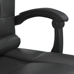 HKH Silla de Oficina de Masajes Reclinable en Cuero Artificial - Negro