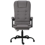 HKH Silla de masaje reclinable de oficina de piel sintética - Gris