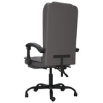 HKH Silla de masaje reclinable de oficina de piel sintética - Gris