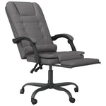 HKH Silla de masaje reclinable de oficina de piel sintética - Gris