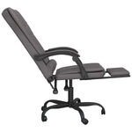 HKH Silla de masaje reclinable de oficina de piel sintética - Gris