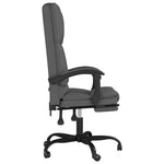 HKH Silla de Oficina de Masaje Reclinable de Tela - Gris Oscuro