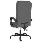 HKH Silla de Oficina de Masaje Reclinable de Tela - Gris Oscuro