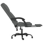 HKH Silla de Oficina de Masaje Reclinable de Tela - Gris Oscuro