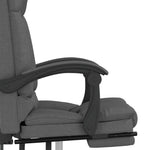 HKH Silla de Oficina de Masaje Reclinable de Tela - Gris Oscuro