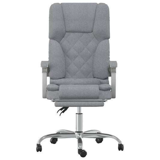 Silla de masaje de oficina reclinable en tela HKH - Gris claro