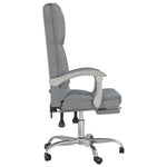 Silla de masaje de oficina reclinable en tela HKH - Gris claro