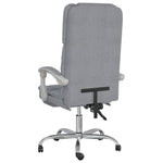 Silla de masaje de oficina reclinable en tela HKH - Gris claro
