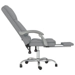 Silla de masaje de oficina reclinable en tela HKH - Gris claro