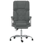 Sillón de masaje reclinable de oficina HKH de tela - Gris oscuro