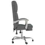 Sillón de masaje reclinable de oficina HKH de tela - Gris oscuro