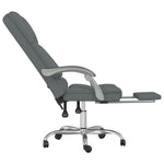 Sillón de masaje reclinable de oficina HKH de tela - Gris oscuro