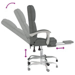 Sillón de masaje reclinable de oficina HKH de tela - Gris oscuro