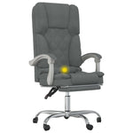 Sillón de masaje reclinable de oficina HKH de tela - Gris oscuro