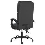 HKH Silla de Oficina de Masajes Reclinable en Cuero Artificial - Negro