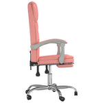 Silla de oficina reclinable de piel sintética HKH - Rosa