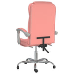 Silla de oficina reclinable de piel sintética HKH - Rosa