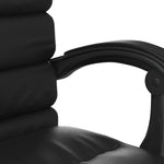HKH Silla de Oficina de Masajes Reclinable en Cuero Artificial - Negro