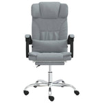 Silla de masaje de oficina reclinable en tela HKH - Gris claro