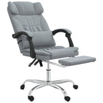 Silla de masaje de oficina reclinable en tela HKH - Gris claro