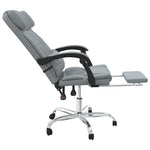 Silla de masaje de oficina reclinable en tela HKH - Gris claro