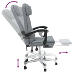 Silla de masaje de oficina reclinable en tela HKH - Gris claro