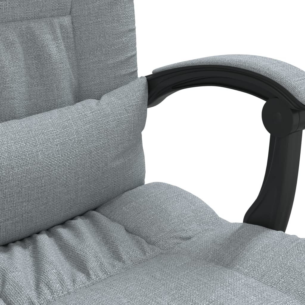 Silla de masaje de oficina reclinable en tela HKH - Gris claro
