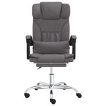 HKH Silla de masaje reclinable de oficina de piel sintética - Gris