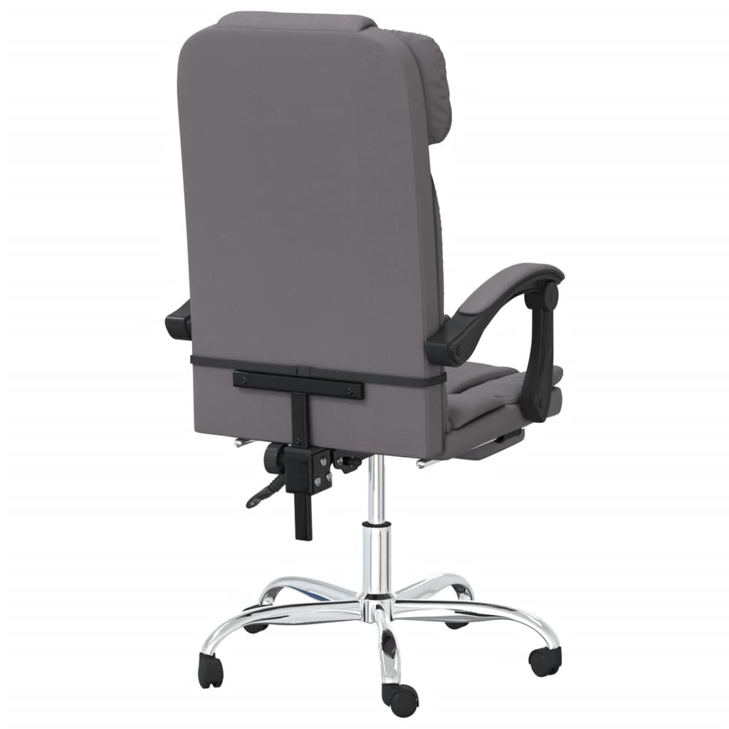 HKH Silla de masaje reclinable de oficina de piel sintética - Gris