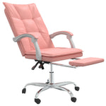 HKH Silla de Oficina Reclinable de Piel Sintética - Rosa