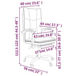 HKH Silla de Oficina Reclinable de Piel Sintética - Rosa