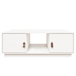 HKH Mesa de Centro Pinho Maciço - Branco