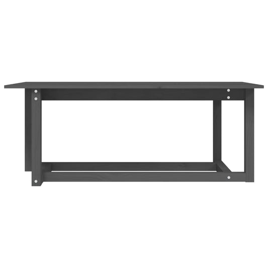 HKH Mesa de Centro en Madera Maciza de Pino - Gris