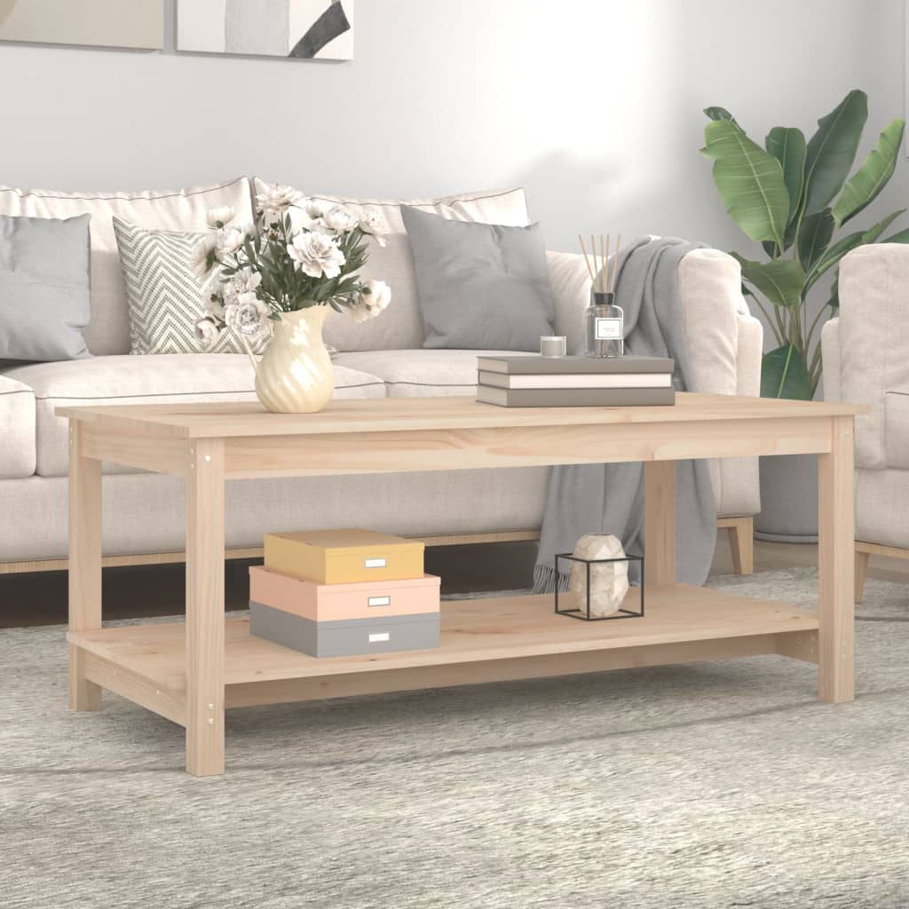 HKH Mesa de Centro en Madera de Pino Maciza